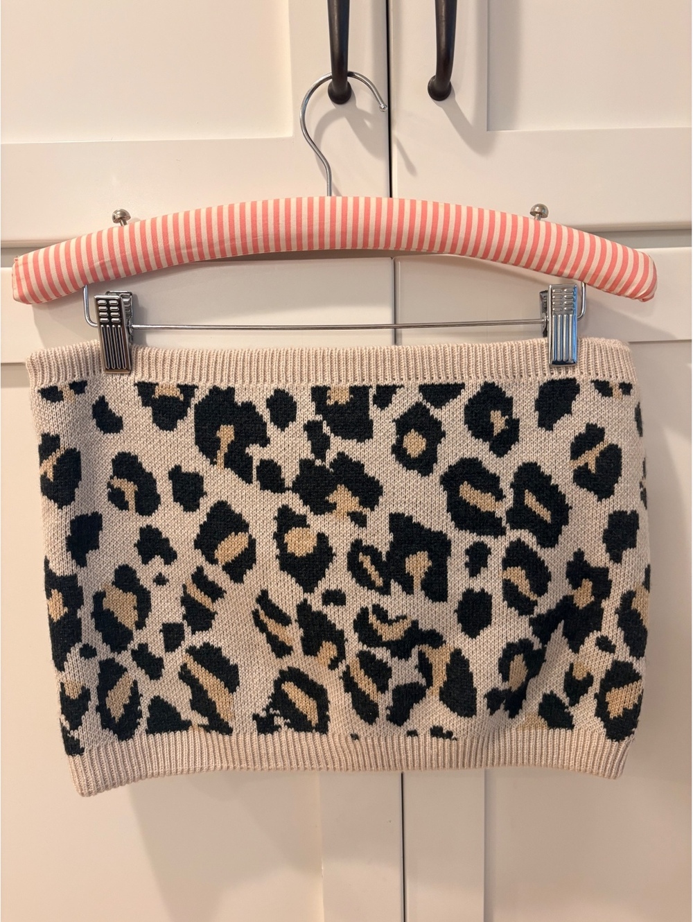 LOFT Leopard Print Knit Tube Top NWT MSRP 35 XL